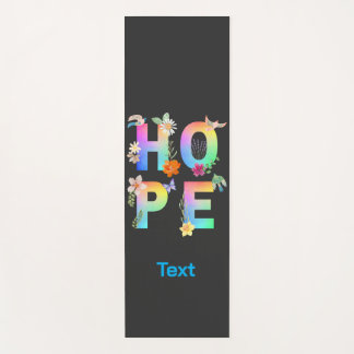 Hope Artistic Positive Motivational Inspirational Yoga Mat