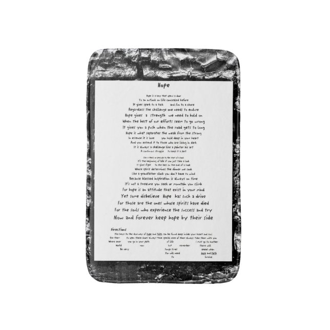 Hope Bath Mat (Front Vertical)