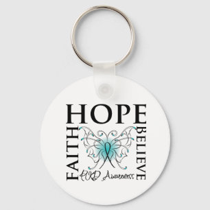Hope Believe Faith - Polycystic Kidney Disease Key Ring