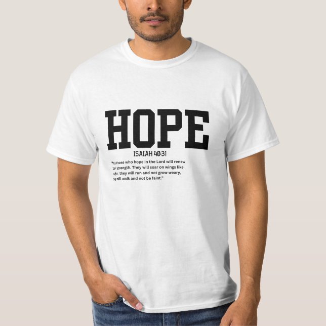 Hope blk Mens T-Shirt (Front)