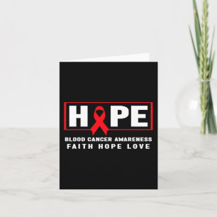 Hope Blood Cancer - Red Ribbon Blood Cancer Awaren Card
