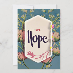 Hope Blooms - Elegant Floral Typography Invitation