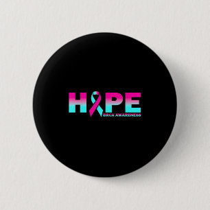 Hope Brca Awareness Breast Cancer Pink Ribbon 6 Cm Round Badge