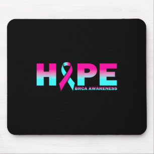 Hope Brca Awareness Breast Cancer Pink Ribbon Mouse Pad