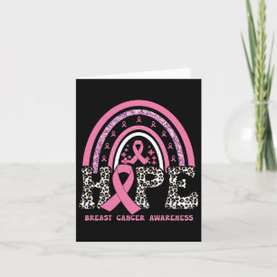 Hope Breast Cancer Awareness Pink Ribbon Month Sup Card