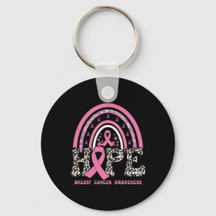 Hope Breast Cancer Awareness Pink Ribbon Month Sup Key Ring