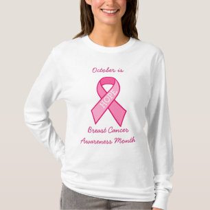 Hope, Breast Cancer Awareness Ribbon Pink T-Shirt