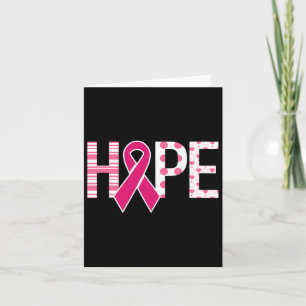 Hope Breast Cancer Awareness Support 1  Card