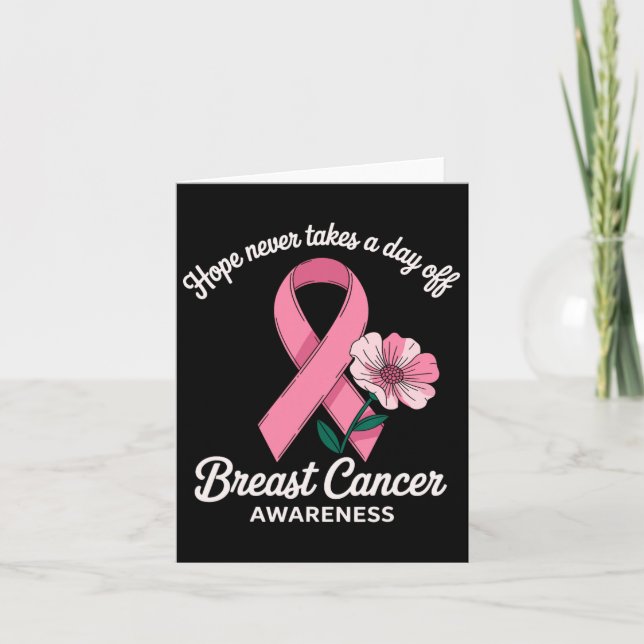Hope Breast Cancer Awareness Support  Card (Front)