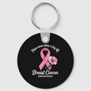 Hope Breast Cancer Awareness Support Key Ring