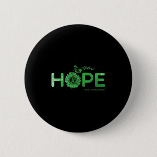 Hope Butterfly Liver Cancer Awareness Gifts 6 Cm Round Badge