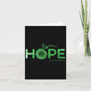 Hope Butterfly Liver Cancer Awareness Gifts  Card