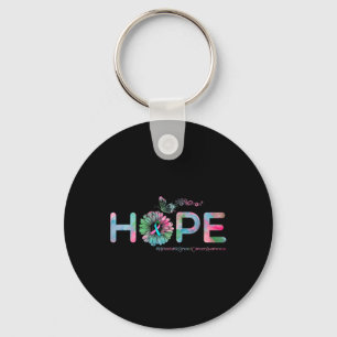 HOPE Butterfly Metastatic Breast Cancer Awareness Key Ring