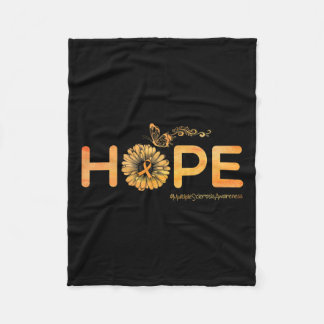 Hope Butterfly Multiple Sclerosis Awareness Gifts  Fleece Blanket