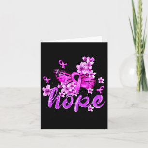 Hope Butterfly Purple Ribbon Overdose Awareness  Card