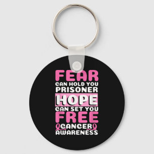 Hope Can Set You Free _ Pink Ribbon _ Breast Cance Key Ring