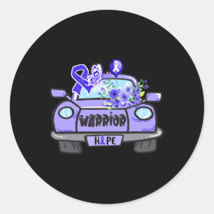 hope car for ataxia warrior tee ataxia awareness g classic round sticker