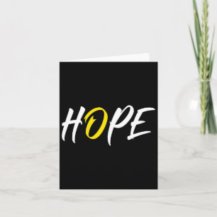 Hope Childhood Cancer Awareness Yellow Ribbon  Card