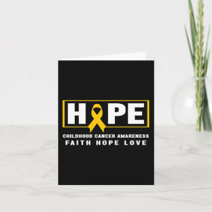 Hope Childhood Cancer  - Childhood Cancer Awarenes Card