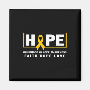 Hope Childhood Cancer - Childhood Cancer Awareness Magnet