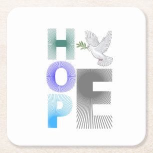 Hope - Christian Faith Inspirational Paper Coaster