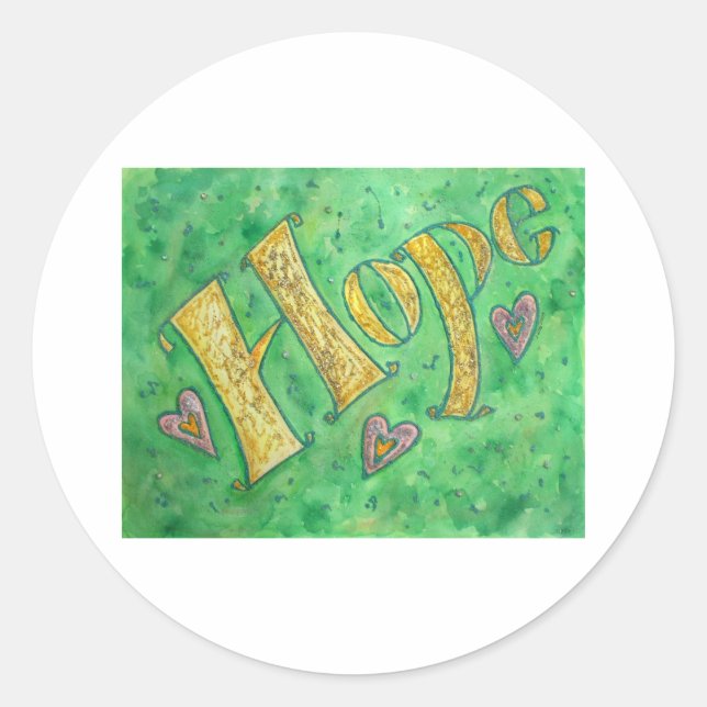 Hope Classic Round Sticker (Front)