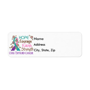 Hope Courage Faith Strength 3 Thyroid Cancer