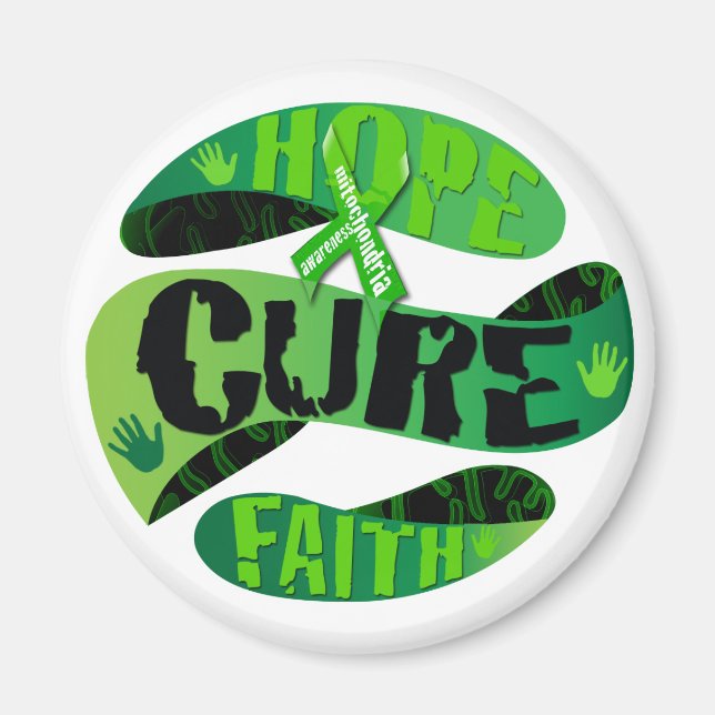 Hope Cure Faith Magnet (Front)