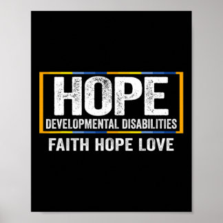 Hope Developmental Disabilities Awareness  Poster