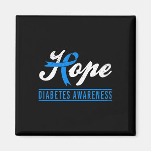 Hope Diabetes Awareness Ribbon Diabetic Type 1 T1 Magnet