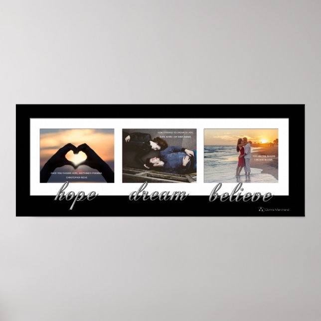 Hope, Dream, Believe Newly Wed Poster (Front)