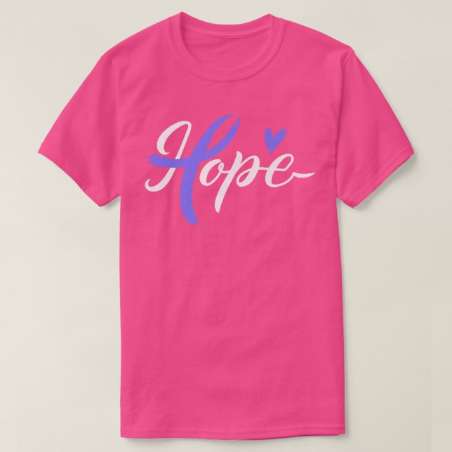 Hope  Esophageal Cancer Support  For Esophageal Ca T-Shirt (Design Front)
