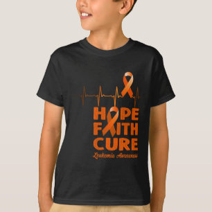 Hope Faith Cure - Leukaemia Awareness  T-Shirt
