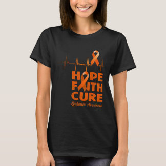 Hope Faith Cure - Leukaemia Awareness  T-Shirt