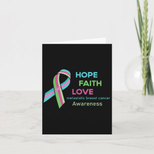 Hope Faith Love Funny Metastatic Af Breast Cancer Card