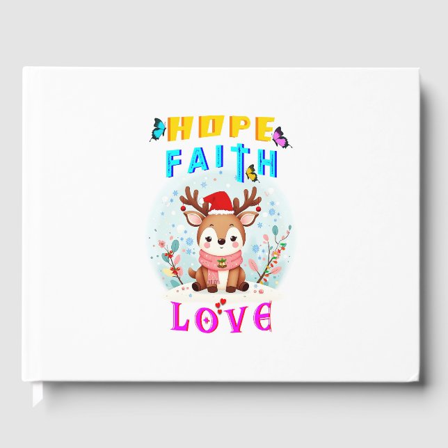 Hope Faith Love Guest Book (Front)