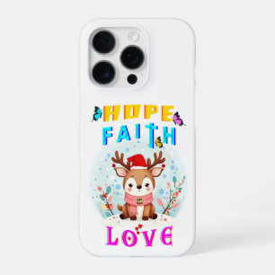 Hope Faith Love iPhone 16 Pro Case