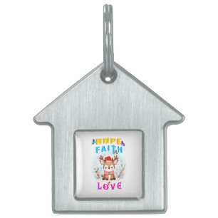 Hope Faith Love Pet ID Tag