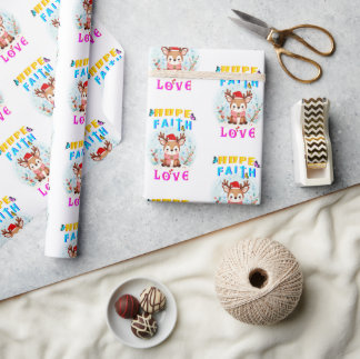 Hope Faith Love Wrapping Paper