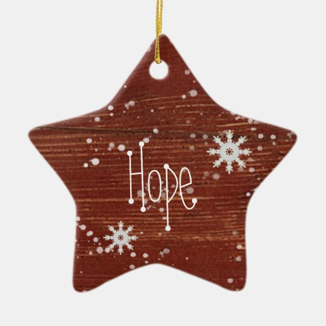 Hope Faith Ornament (Front)