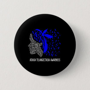 Hope Fight Ataxia Telangiectasia Awareness 6 Cm Round Badge