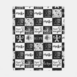 Hope Fight Cure Brain Cancer Blanket Brain Cancer 