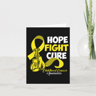 Hope Fight Cure Childhood Cancer Awareness  Card