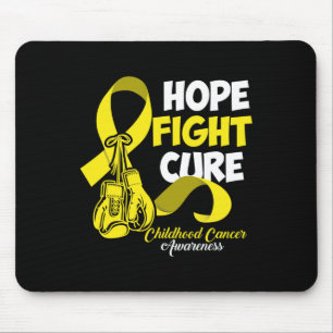 Hope Fight Cure Childhood Cancer Awareness  Mouse Pad