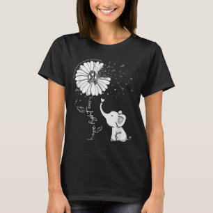 Hope Fight Cure Elephant Neuroendocrine Cancer Zeb T-Shirt
