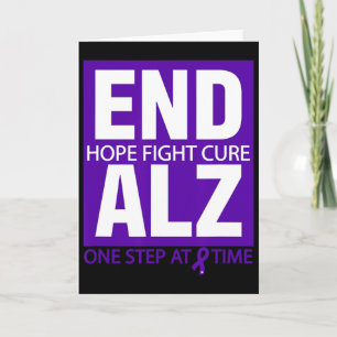 Hope Fight Cure End Heimer Heimerheimers Awareness Card