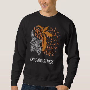 Hope Fight Cure Support Crps Awareness Dragonfly W Sweatshirt