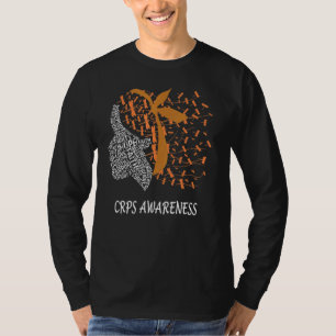 Hope Fight Cure Support Crps Awareness Dragonfly W T-Shirt