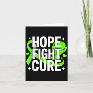Hope fight lyme disease awareness lime green card