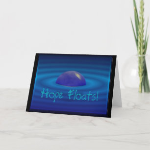Hope floats, blank greeting card
